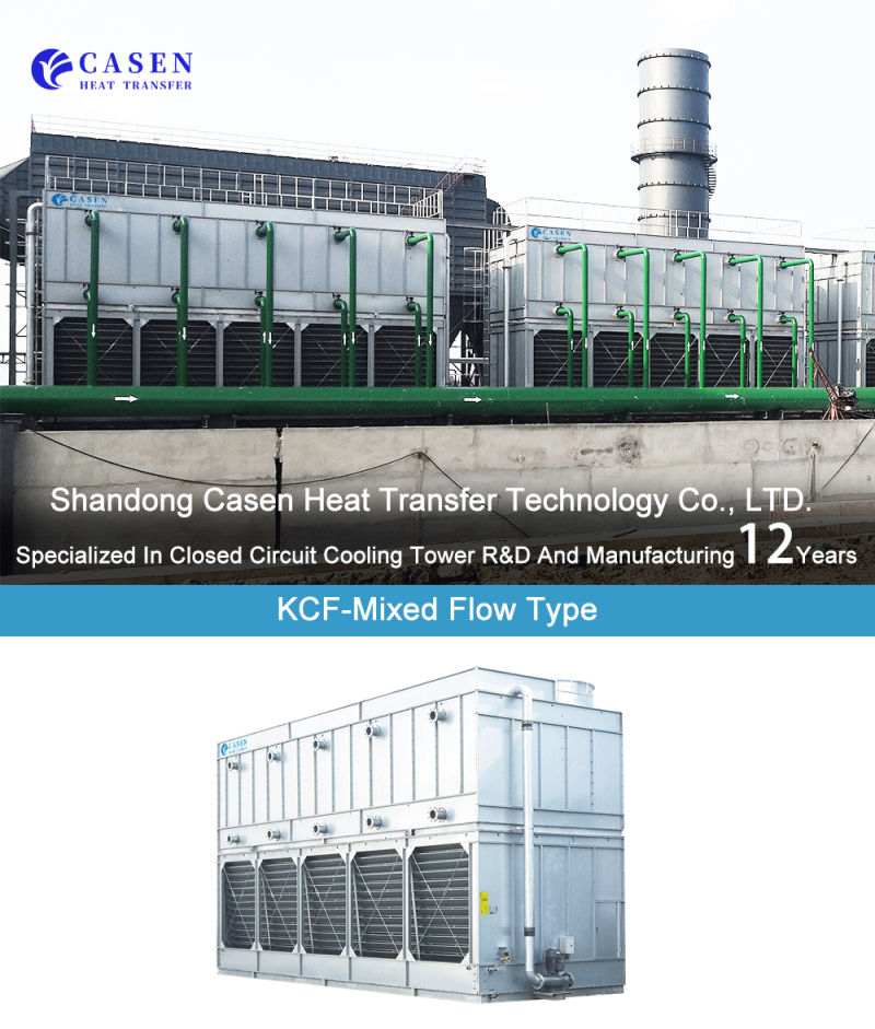 Steel Cooling Tower CE Certification HVAC Industrial Evaporative Cooling Closed Cooling Tower