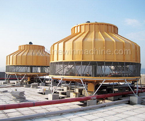 Counter Flow Round Fibreglass Round Cooling Tower 40 Ton