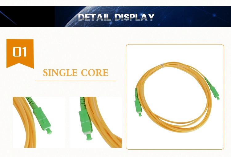 Fiber Optic Patch Cord Sc to Sc Optical Fiber Jumper