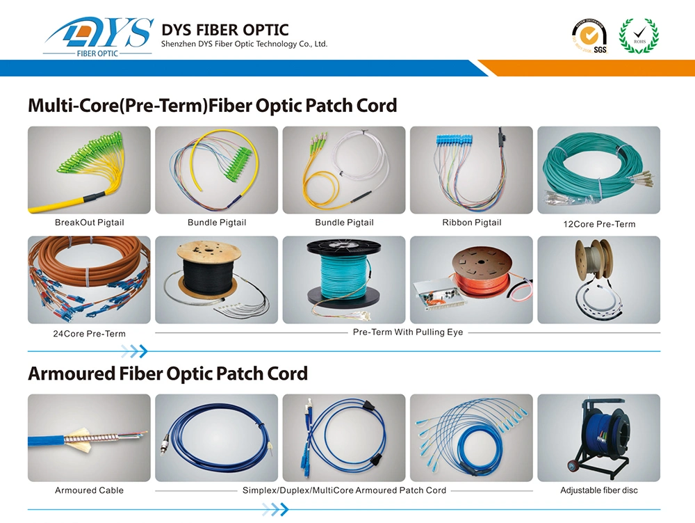 Sc/LC/FC/St/Mu/E2000 Fiber Jumper Fiber Optic Patch Cord