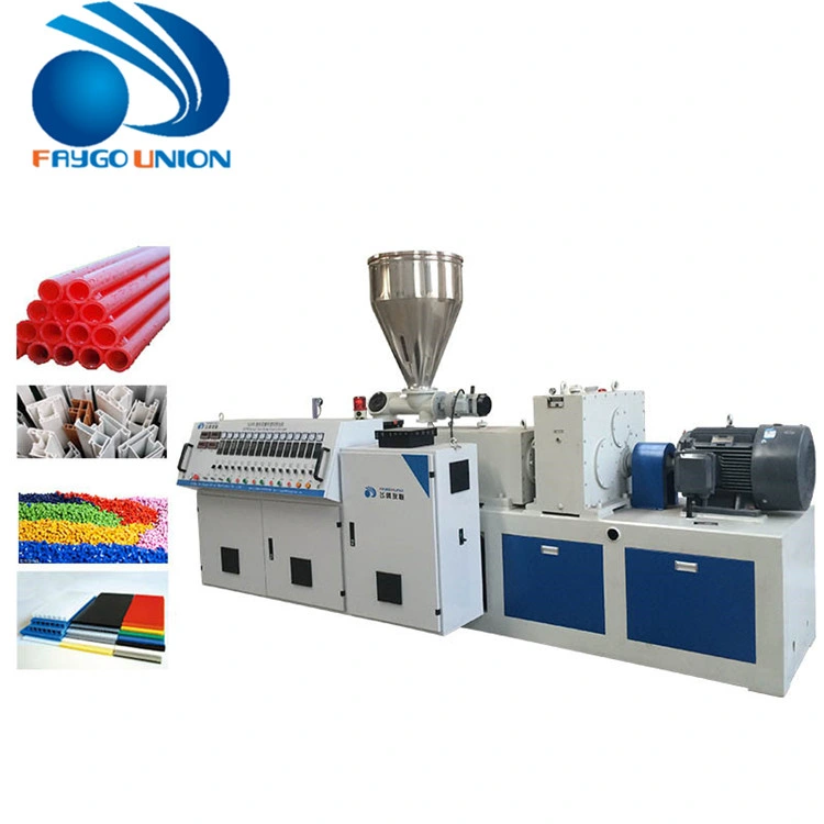 High Output and Steady Sjsz Series Conical Twin Screw Extruder