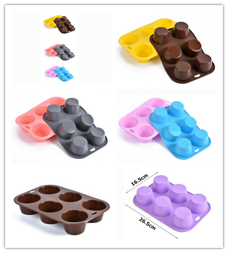 Food Grade Round Shape Baking Muffin Mold Silicone Cake Mold