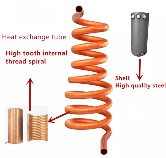 Shell and Tube Heat Exchanger/Copper Heat Exchangers/Water Cooled Condenser and Evaporator