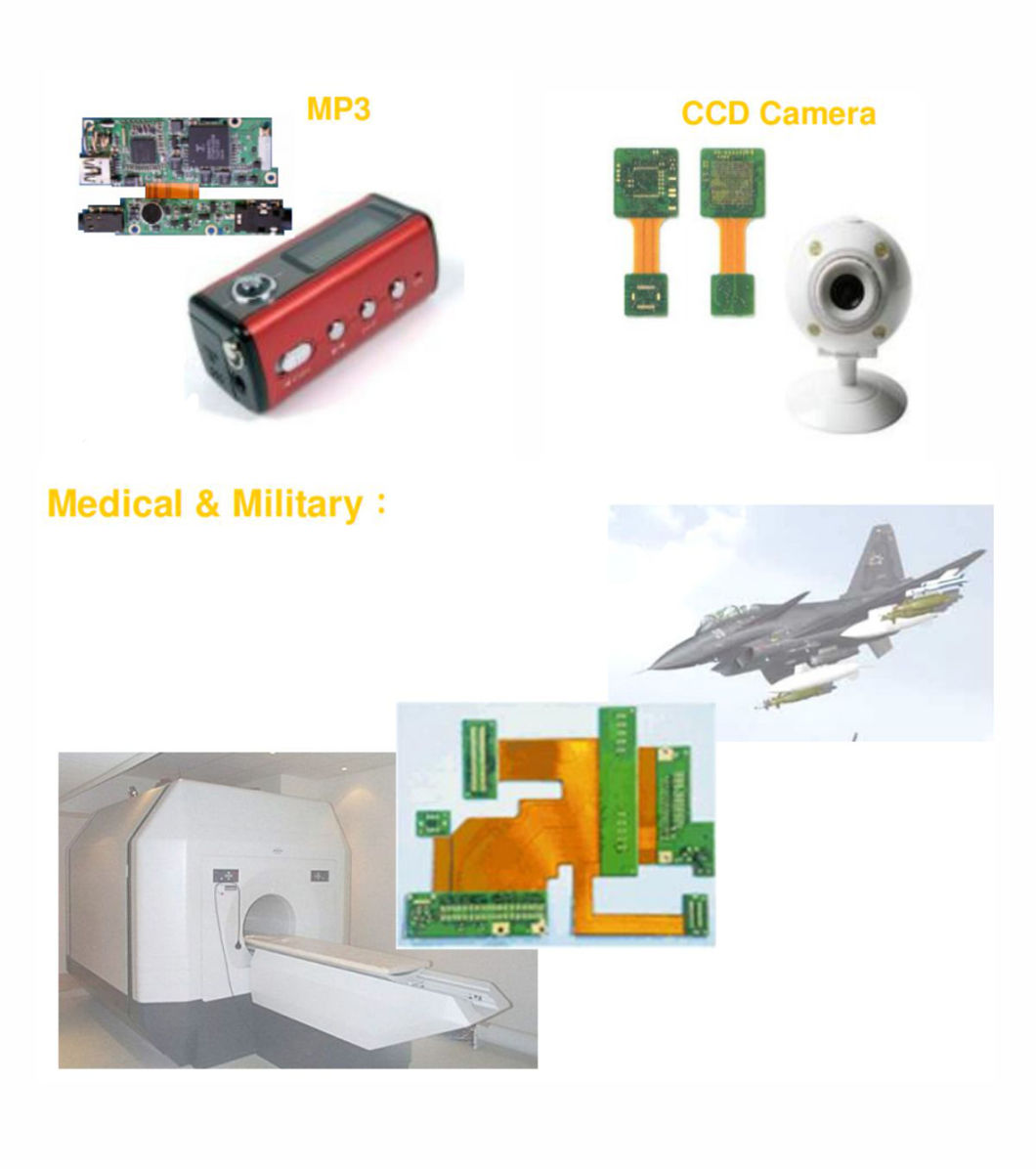 Flexible Printed Circuit Board FPC Assembly Flex PCB, Camera Medical Display COB SMT FPC Assembly FPC