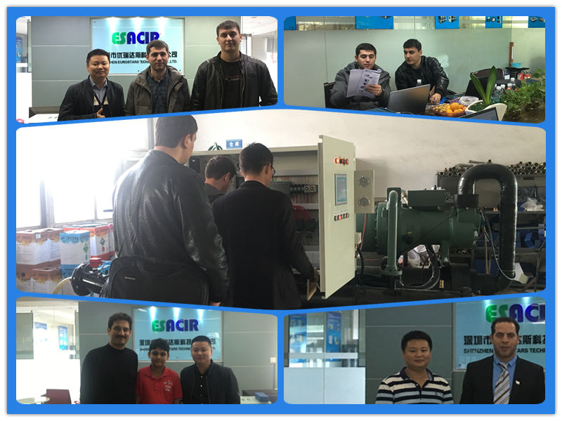 Industrial Chiller Cooling System Air Cooled Water Cooled Screw Chiller