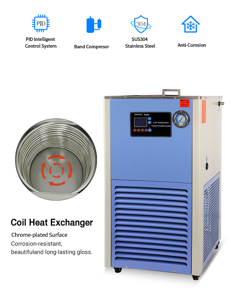 30L Bath Low Temperature Cooling Liquid Circulating Pump Circulator Recirculating Chiller