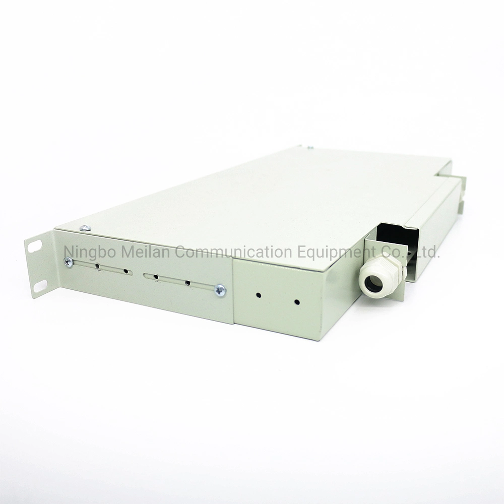 12 Port Fiber Optic Patch Panel with Splicing Tray