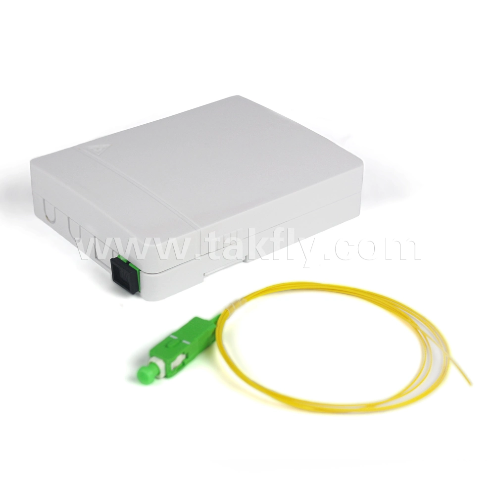 2 Splices Desktop FTTX Optical Fiber Terminal Box with Adapter and Pigtail Inside