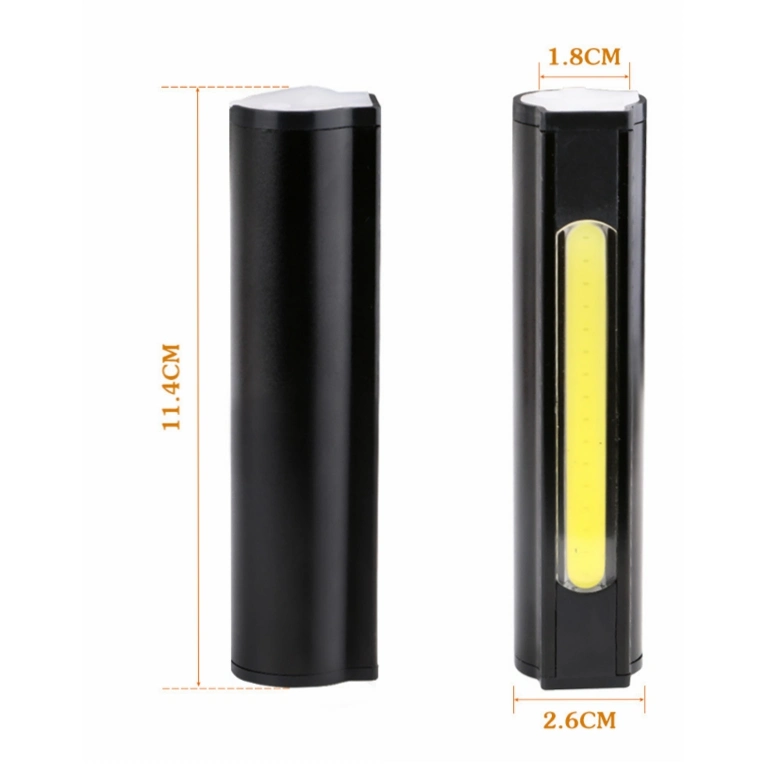 Rechargeable LED Flashlight with COB Side Light, Aluminum Super Bright Mini Torch Handheld Flashlight 3 Flashing Mode, Water Resistant