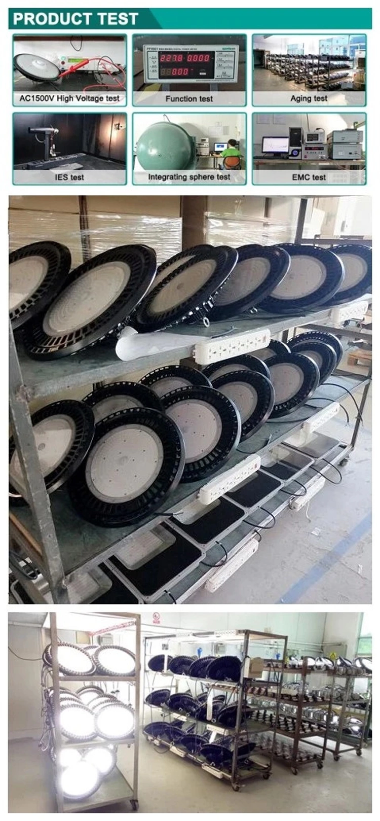 Warehouse Workshop Cost-Effective UFO High Efficiency UFO Highbay High Brightness LED High Bay Light