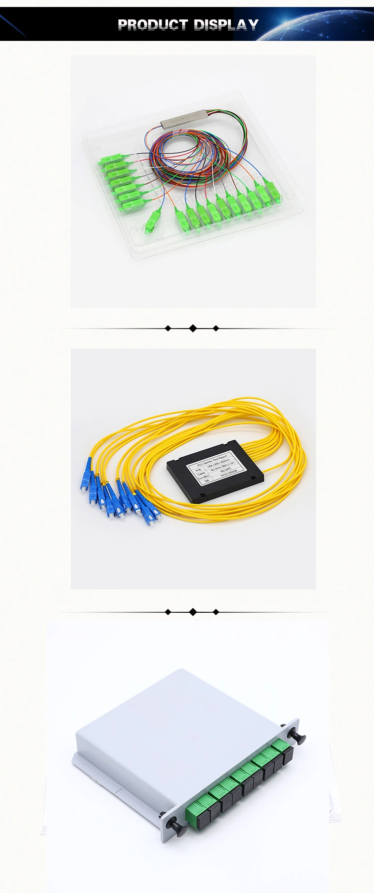 Hot Selling Fiber Optic Equipment 16 Way Fiber Optic PLC Splitter Fiber Optic Splitter