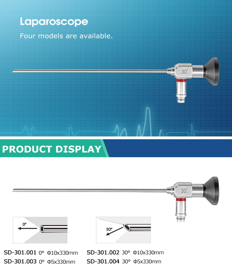 0 Degree 30 Degree Wide Angle Laparoscope Endoscope with Storz