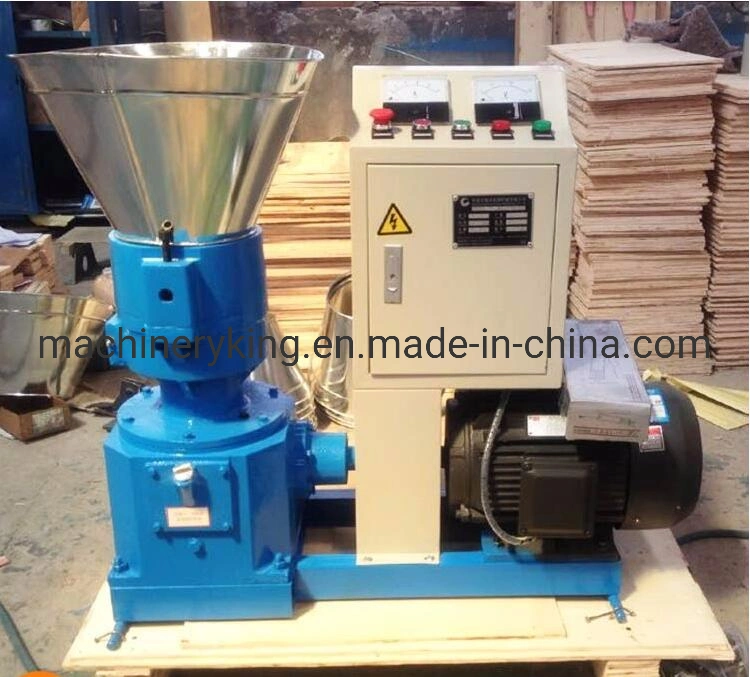 Small Volume Wood Pellet Machine 100kg/H Best Flat Die Equipment