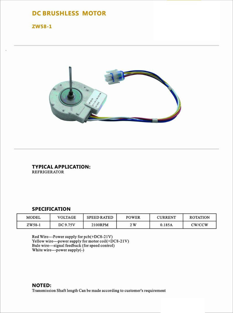 BLDC Electric DC Brushless Motor for Air Cooler/Cooling