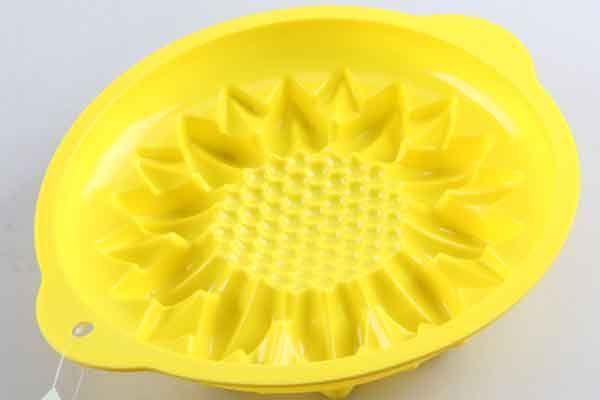 Sunflower Shaped Silicone Cake Mold Mould with Round Holes