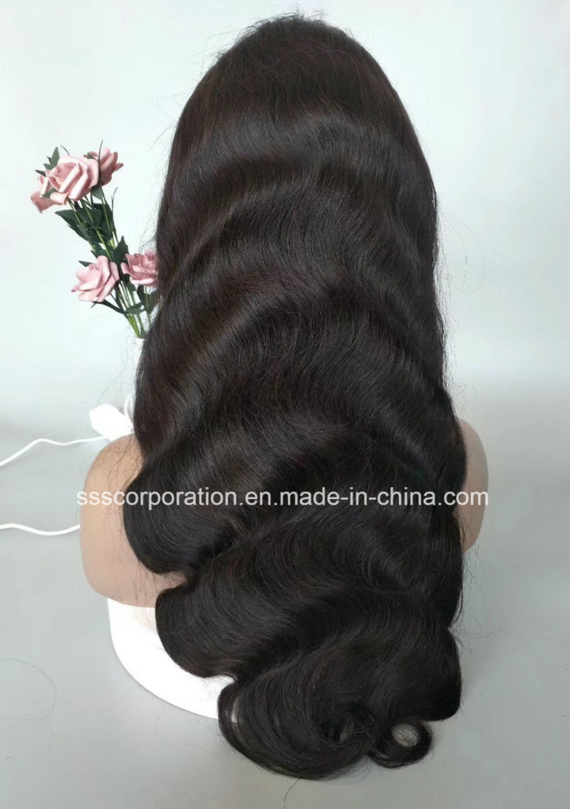 Wavy Human Hair Stretchable Full Lace Adjustable Size Full Wigs