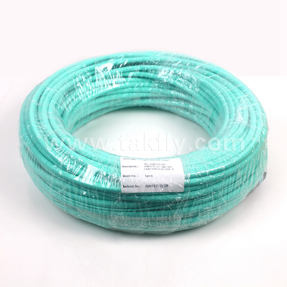 Multicores OS2/Om3/Om4 Fiber Optic MTP Patch Cord