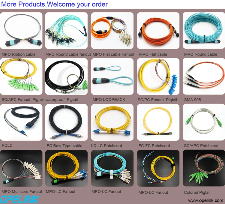 MPO/MTP Round Cable Om3 Optical Fiber Patch Cable