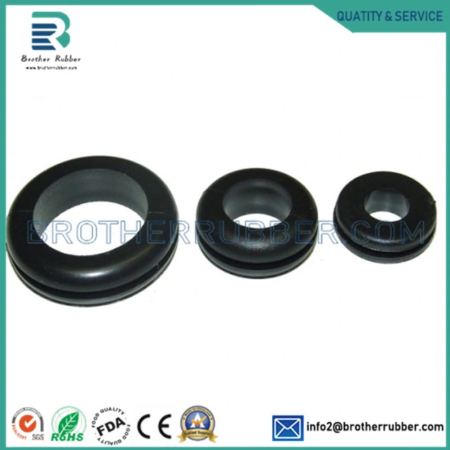 Customized Waterproof Cable Silicone Rubber Grommet for Wire Seal