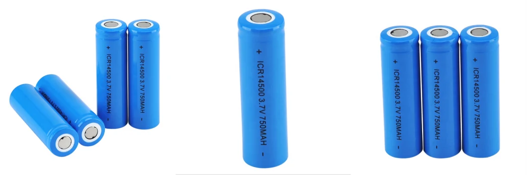 GM01030101-1b Lithium Li Ion 14500 3.7V 600mAh Rechargeable Battery for Flashlight Consumer Electronics