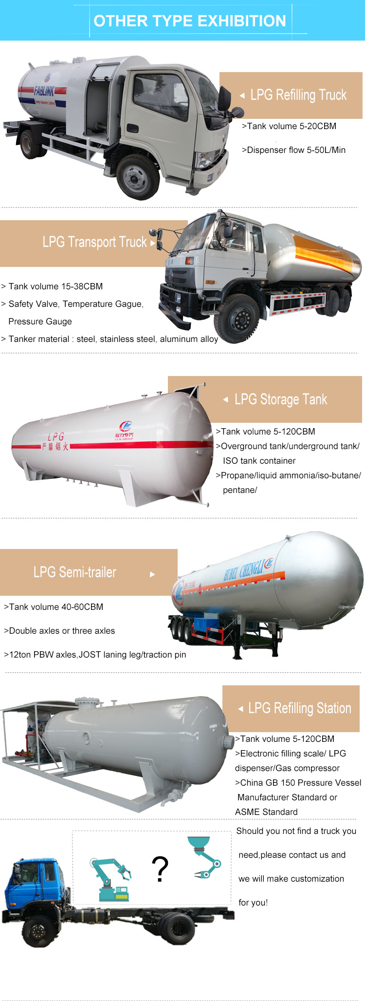 100cbm LPG Gas Bullet Tank 50mt LPG Storage Tank