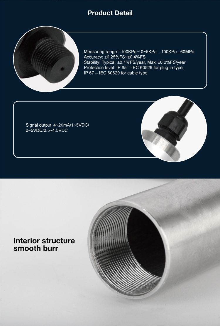 Sumersible Pressure Transducer for Liquid Monitoring (JC650-12)