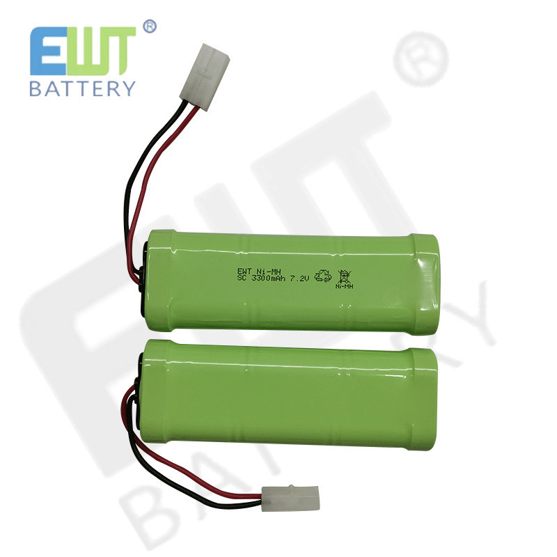 NiMH Sc 3300mAh 7.2V Rechargeable Battery Pack for LED Flashlights