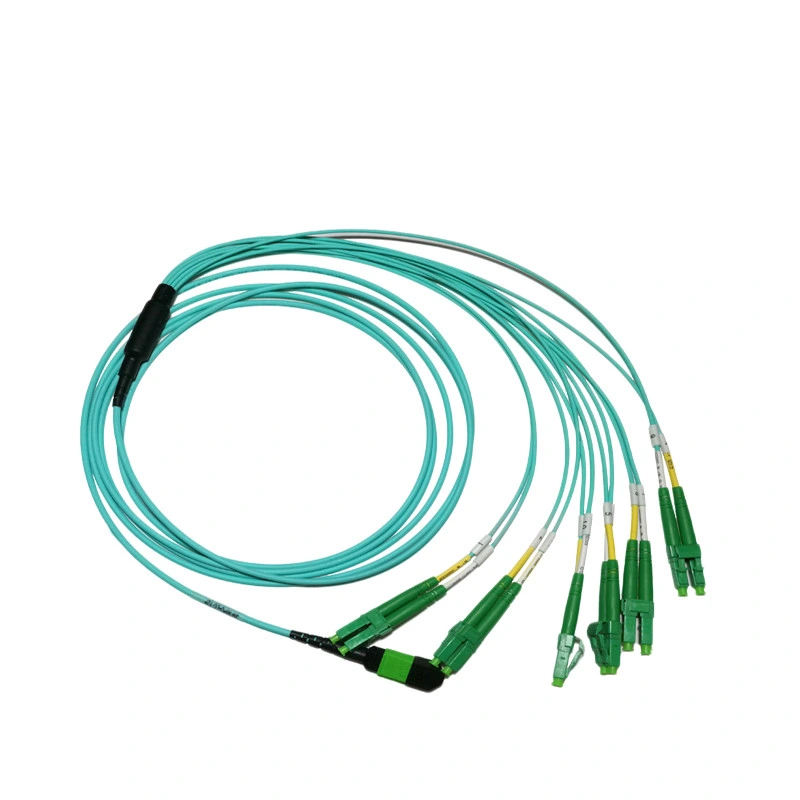 MPO/APC-LC/APC 12 Core MPO Multimode Patch Cord Fiber Optic 3m