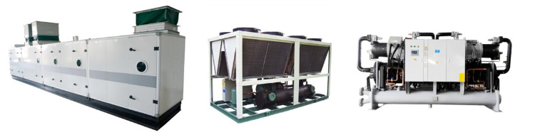Air Conditioner Chiller Square Silencer Water-Cooled Chiller Fresh Air Handling Unit 2300 Cfm