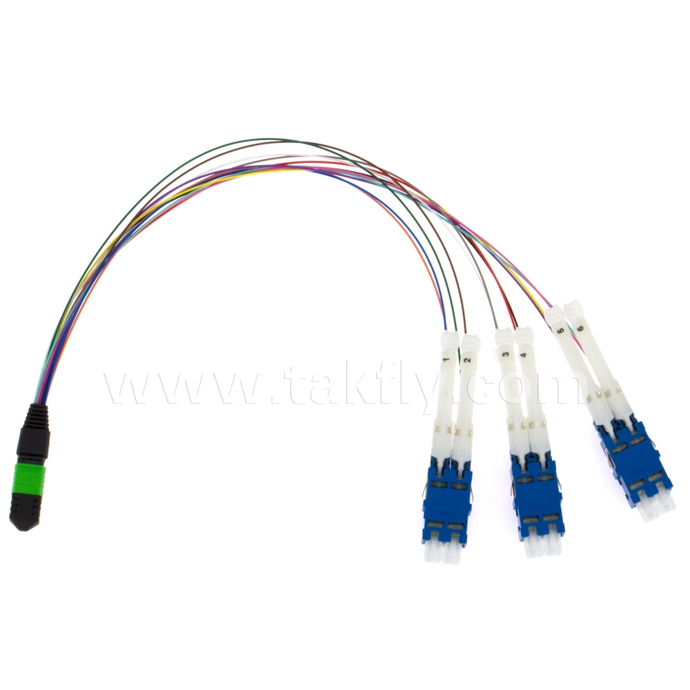 Fiber Optic Cable MPO-CS Sm mm Om3 Om4 Fiber Patch Cord