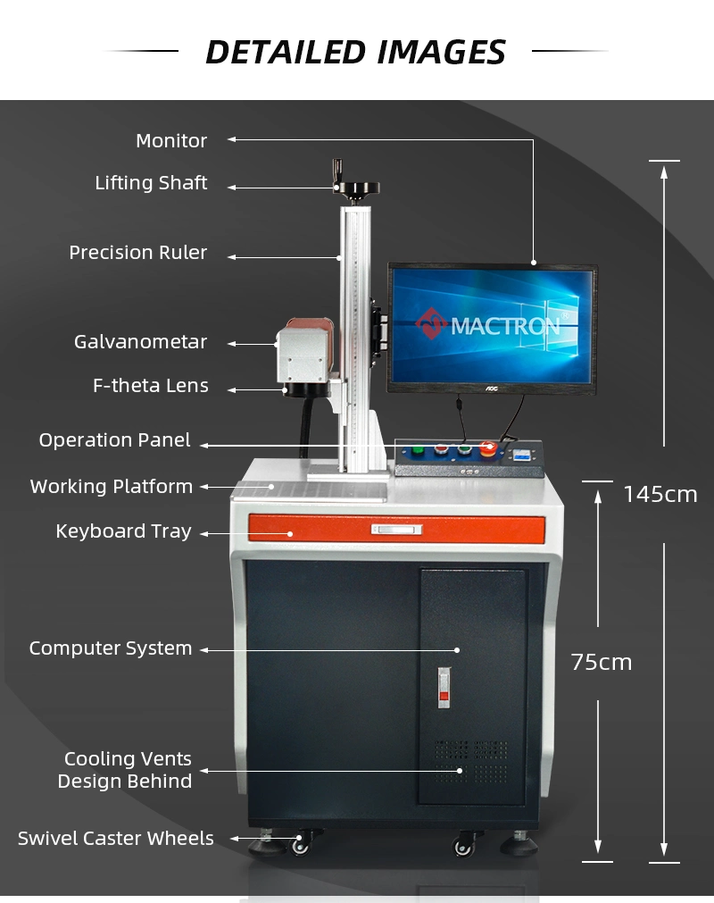 50 Watt YAG Laser Engraver Medical Packaging Laser Marking Machine