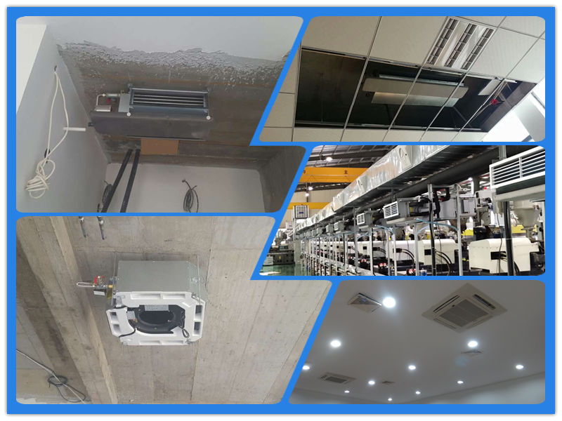 Horizontal Concealed Ceiling Exposed Cassette Chilled Water Fan Coil Unit