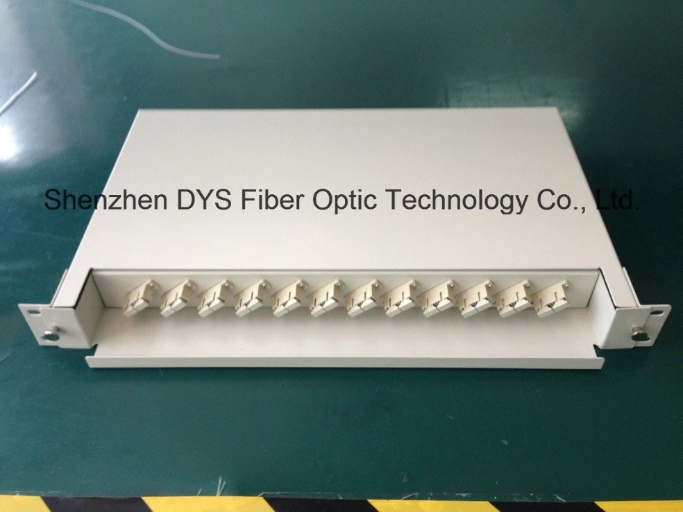 Obt-005 Fiber Optic 12 Port Sc mm Dx Sliding Patch Panel