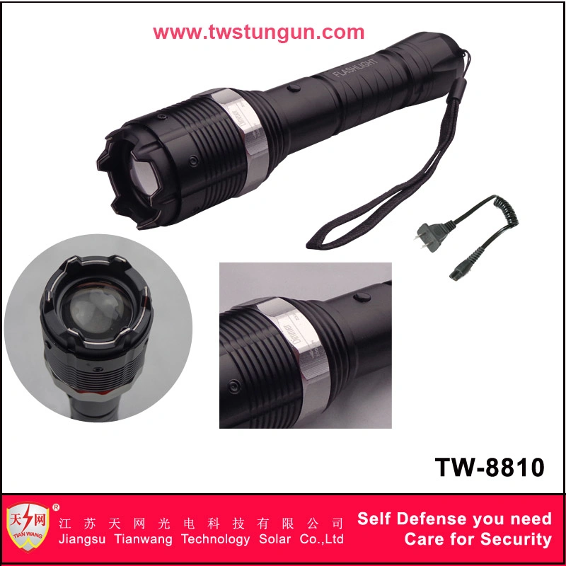 High Voltage Military Aluminum Self Defence Device with Flashlight Stun Guns