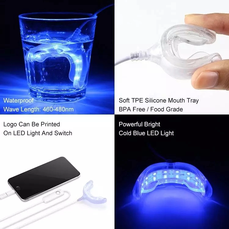 Rechargeable Teeth Whitening Light Kit Dual Light Activated Teeth Whitening System
