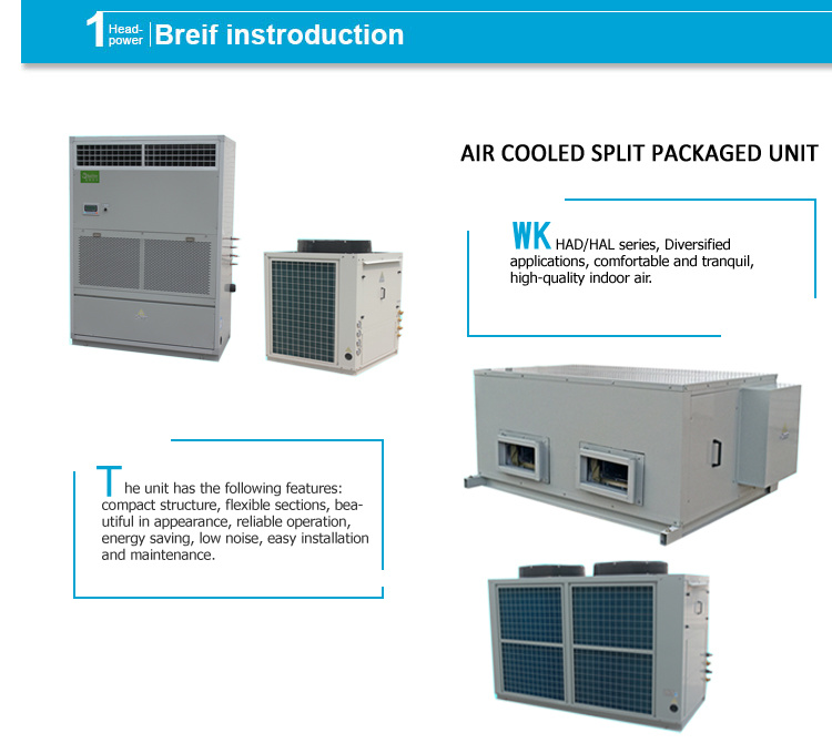100kw Compact Central Air Conditioner Central AC Split Package Unit