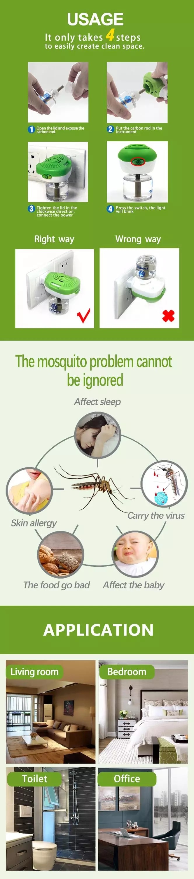Electric Mosquito Liquid Heater Liquid Mosquito Heater Liquid Electric Mosquito Repellent Liquid Vaporizer