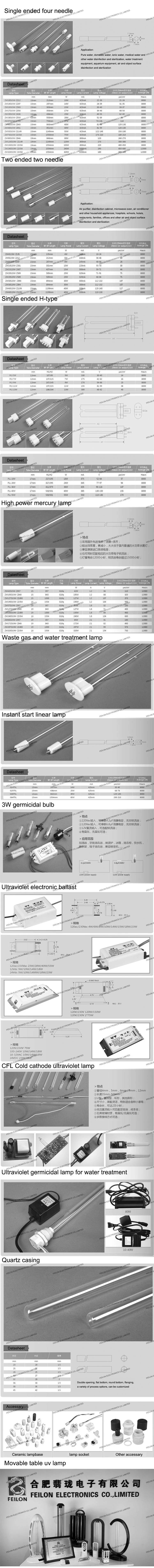 Lampblack Purifying Ultraviolet Germicidal Lamp High Ozone Deodorizing Formula Ribbon Lamp Holder