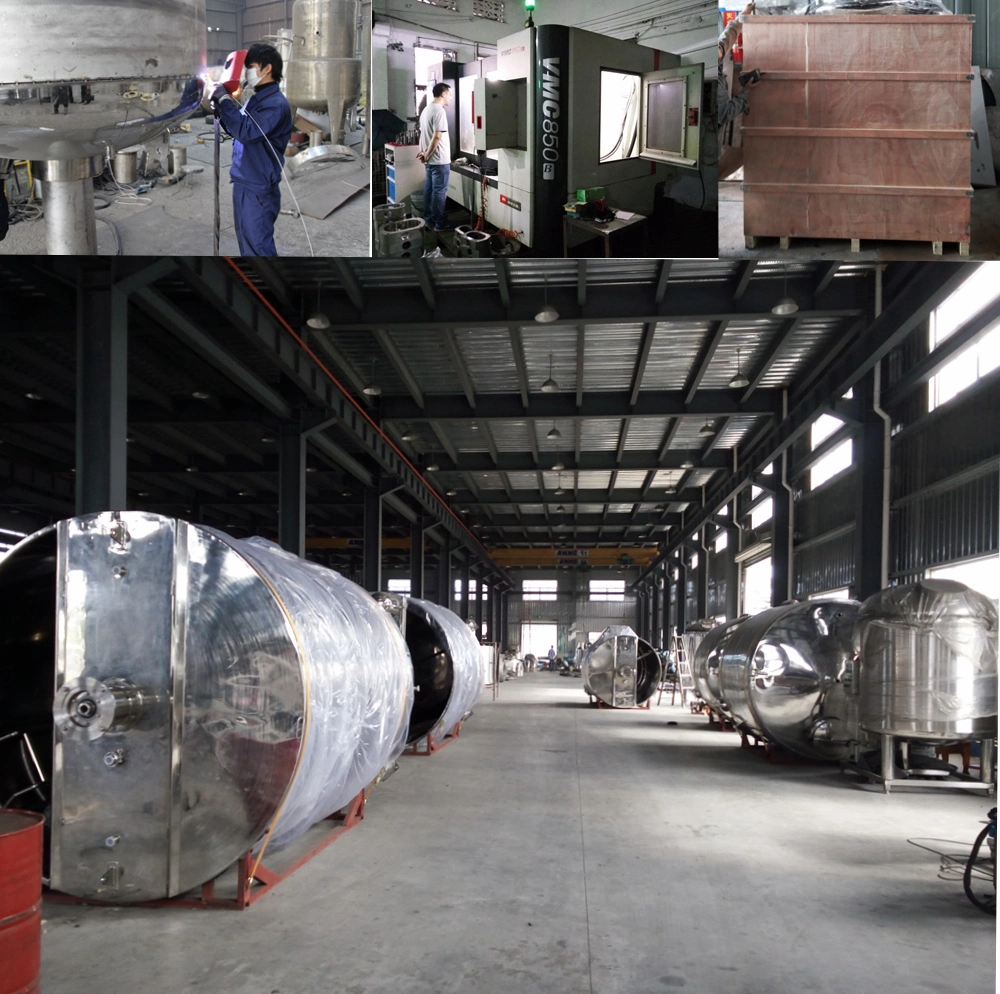 High Quality Stainless Steel Sealed Mobile Double Jacketed Heating or Cooling Magnetic Mixing Vessel Tank