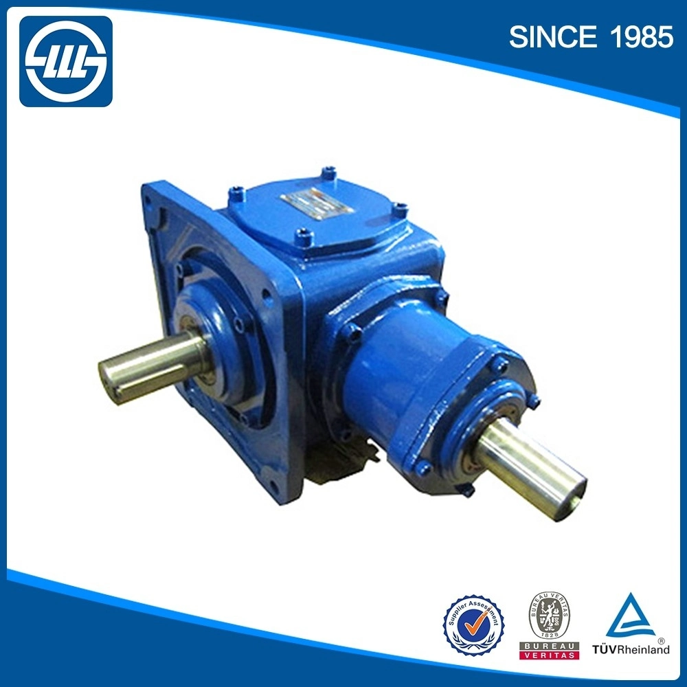 T Series Right Angle Gearbox Bevel Gear Motor Spiral Gear Motor 4 Way Spiral Bevel Gearbox 4 Way Gearbox