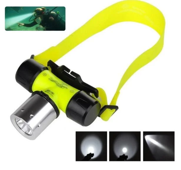 Diving Swimming Light Waterproof Underwater Diving Head Flashlight Diver Submarine Headlamp Torch Scuba Safety Lights Lamp