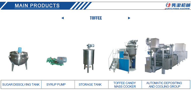 Central Filled Toffee Candy Line for Industrial Use