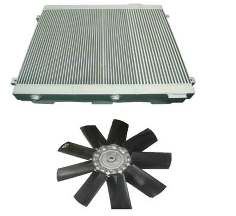 Aluminum Air Cooled Heat Exchangers 1614918900 Air Compressor Parts