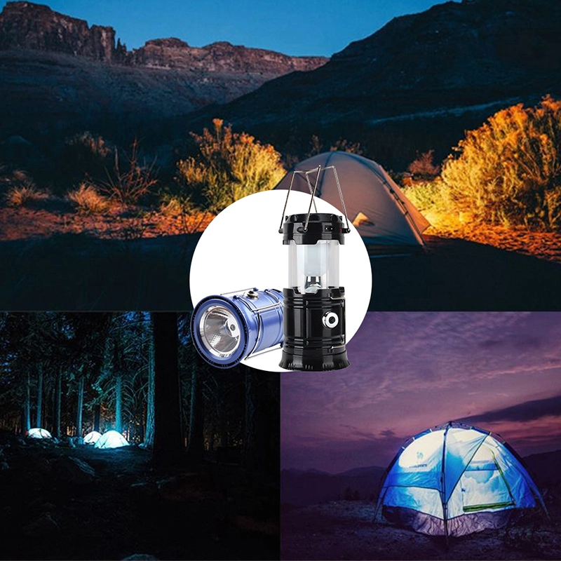 Solar Camping Lantern 500 Lumens LED Light Source Rechargeable Portable Outdoor Lamp