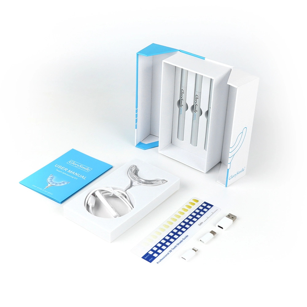 Professional Dental Whitener Smile Teeth Bleaching System New Teeth Whitening Kit with Blue LED Light