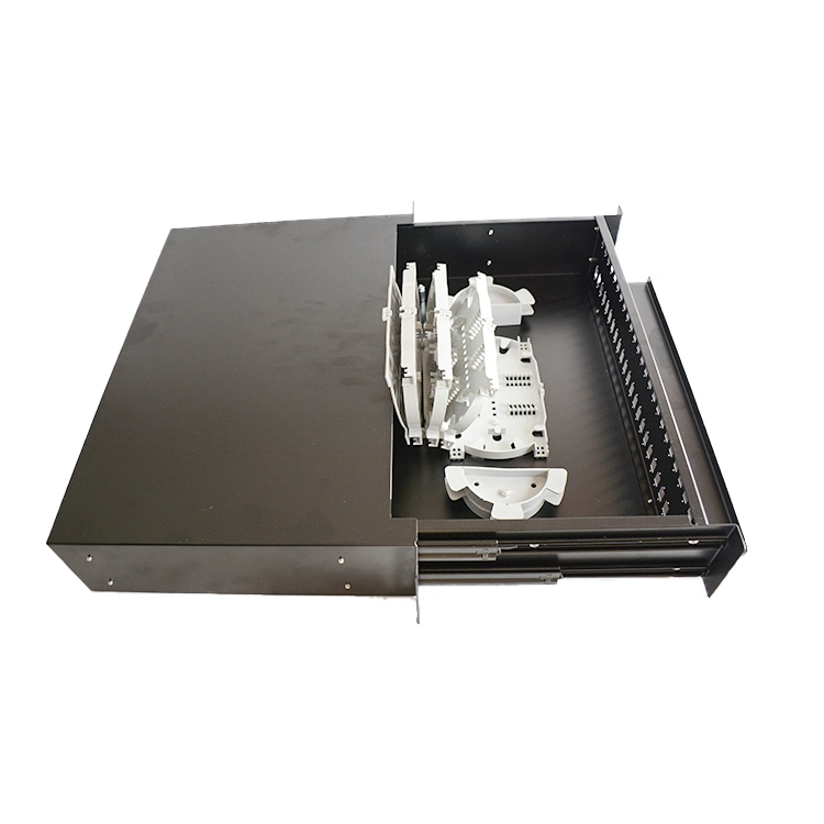 FTTH Outdoor Fiber Equipment 12 Fibers Fiber Optical Splicing Patch Panel Fiber Optic ODF