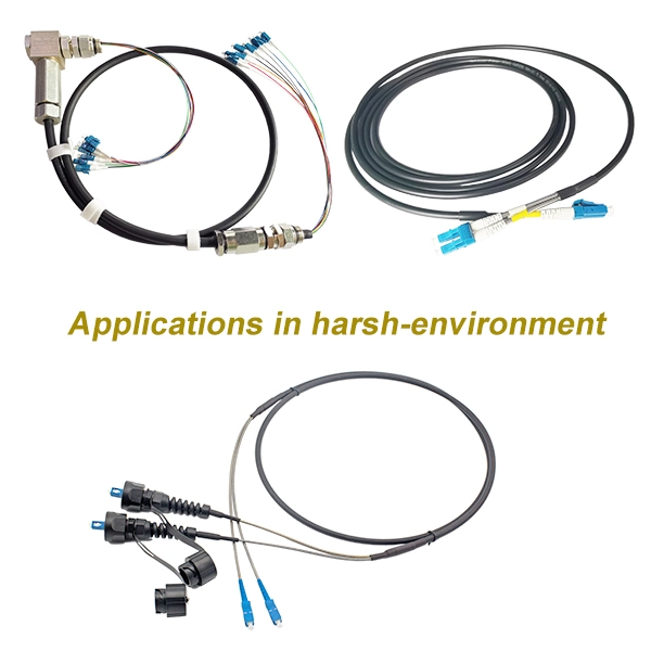 IDC Ribbon Cable 12 Fibers MPO-MPO Patch Cord Om3 Flat Cable 2.5X5.0mm