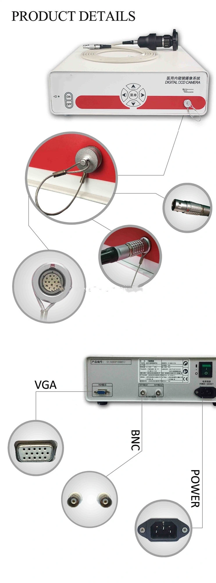 Newest Hot Sale Medical Endoscope Camera for Laparoscopy Urology Hysteroscopy