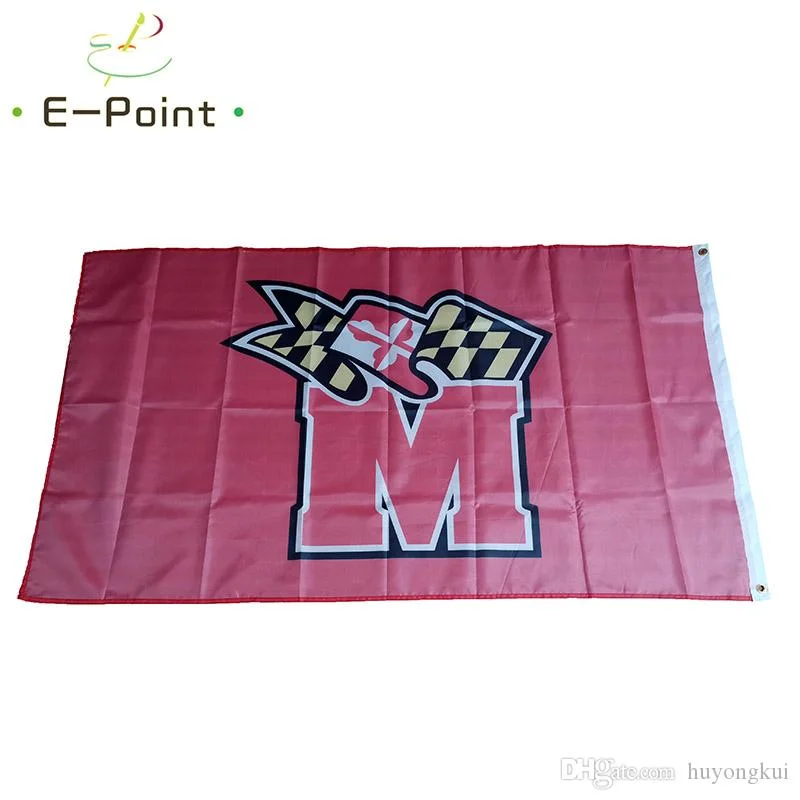 Ncaa Maryland Terrapins Team Polyester Flag Banner