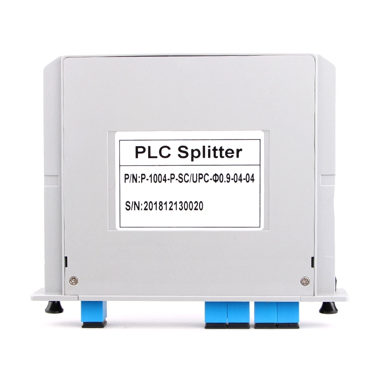 1X4 Fiber Optic PLC Splitter Insert Type Fiber Distribution Splitter Box Sc Upc